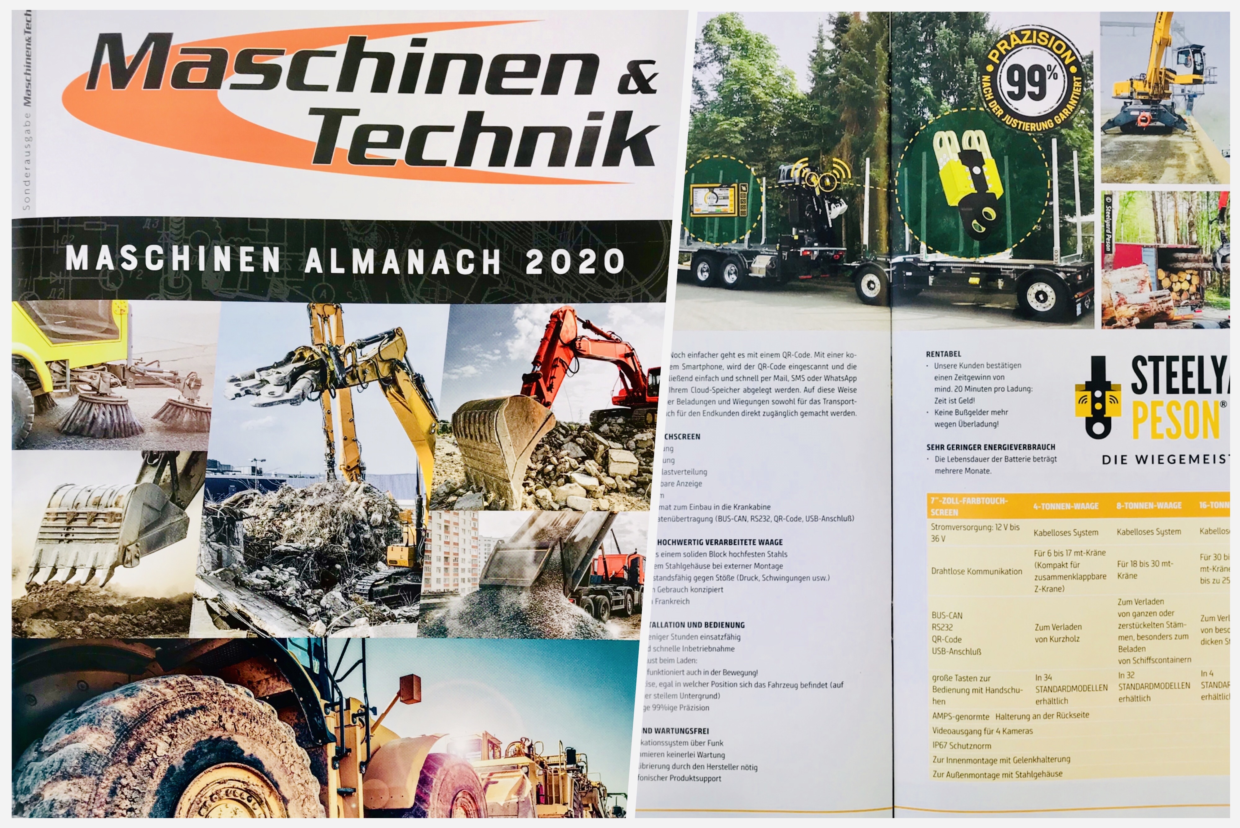 Steelyard Peson im Jahresrückblick "Maschinen Almanach 2020" vom Magazine Maschinen & Technik